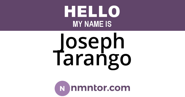 Joseph Tarango