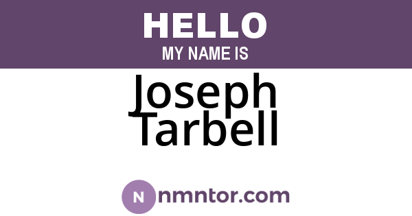 Joseph Tarbell