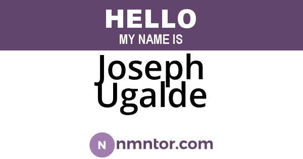 Joseph Ugalde