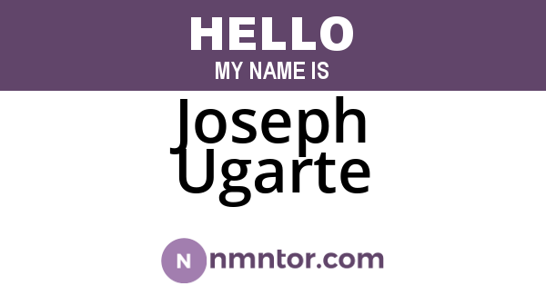 Joseph Ugarte