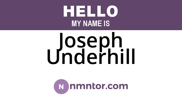 Joseph Underhill