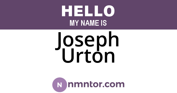 Joseph Urton