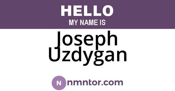 Joseph Uzdygan