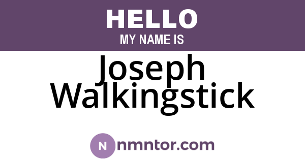 Joseph Walkingstick