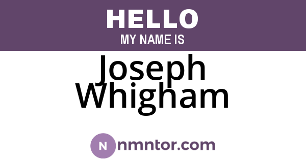 Joseph Whigham