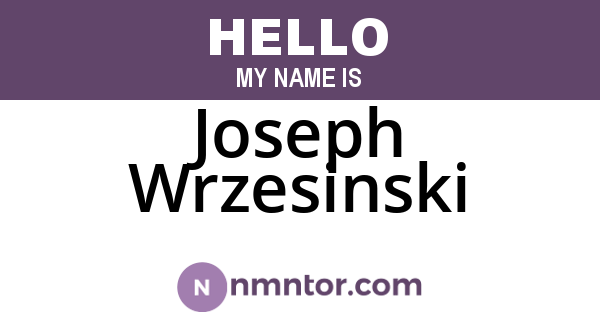 Joseph Wrzesinski