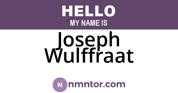 Joseph Wulffraat