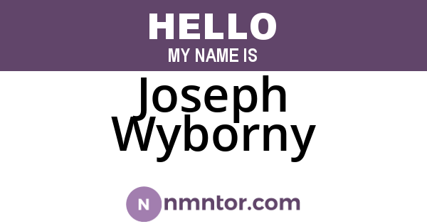 Joseph Wyborny