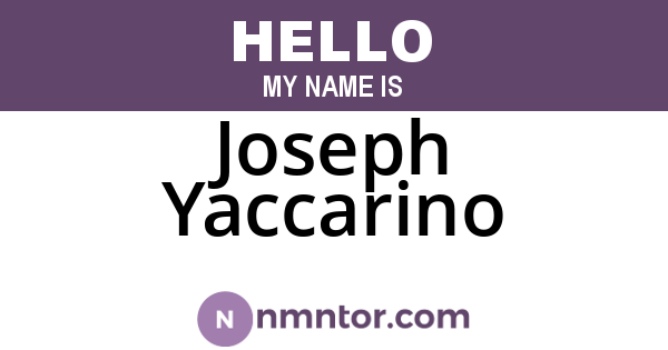 Joseph Yaccarino