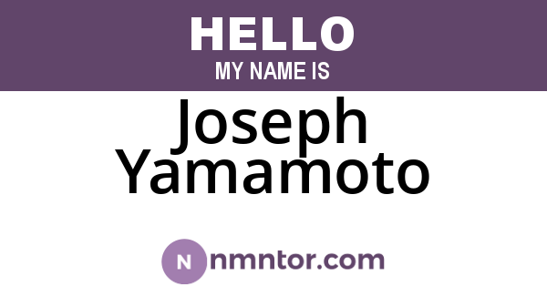 Joseph Yamamoto