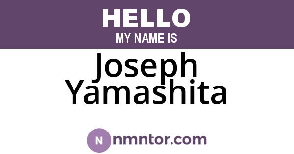Joseph Yamashita