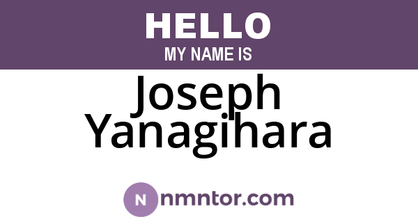 Joseph Yanagihara