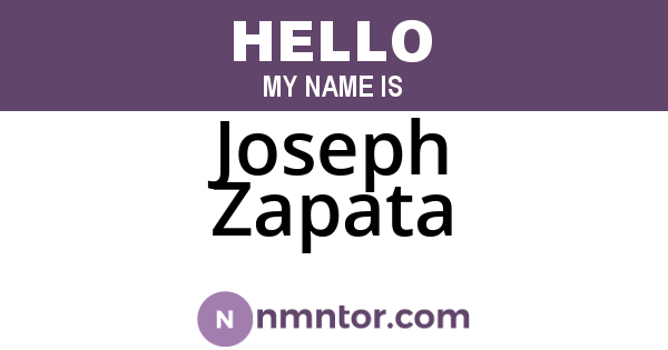 Joseph Zapata