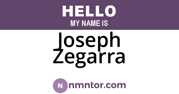 Joseph Zegarra