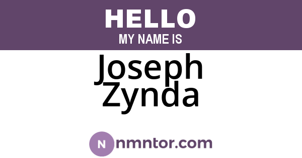 Joseph Zynda