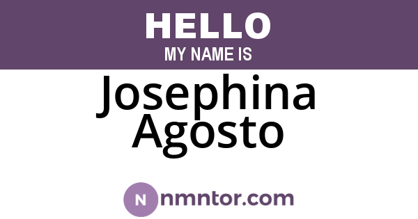 Josephina Agosto