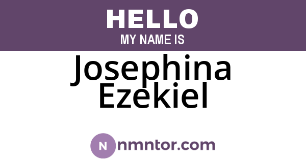 Josephina Ezekiel