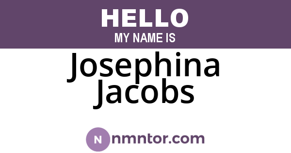 Josephina Jacobs