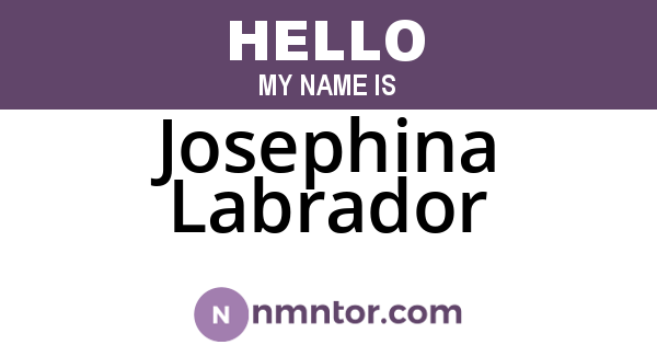 Josephina Labrador