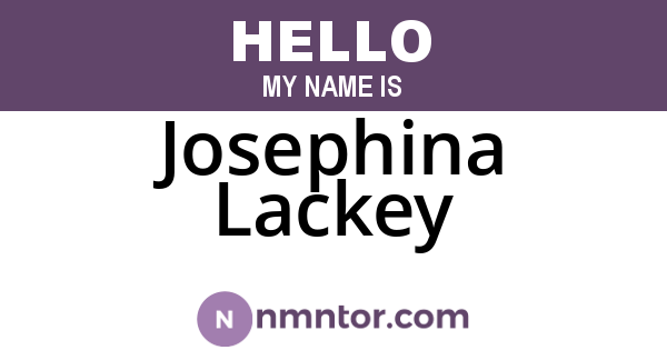 Josephina Lackey
