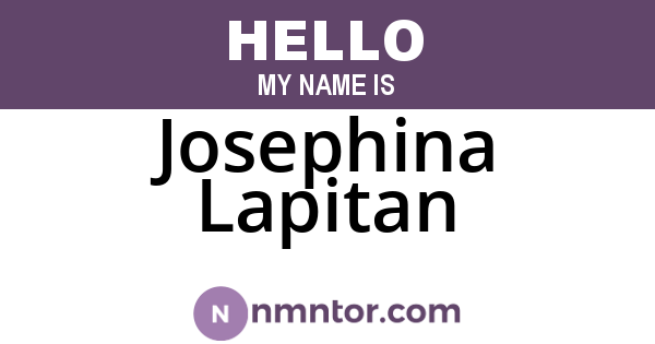 Josephina Lapitan