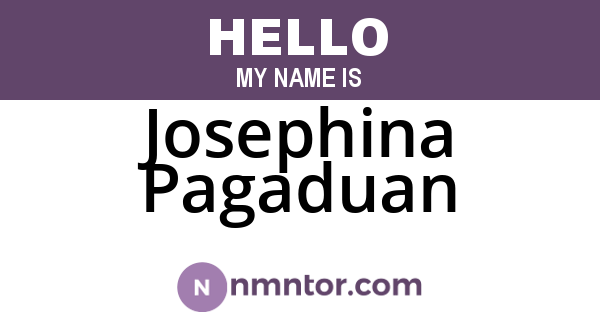 Josephina Pagaduan