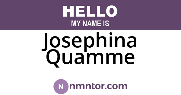 Josephina Quamme