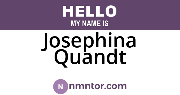 Josephina Quandt