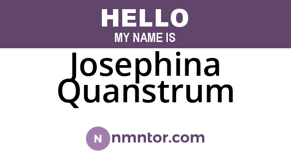 Josephina Quanstrum