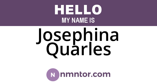 Josephina Quarles