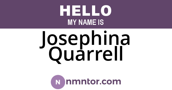 Josephina Quarrell