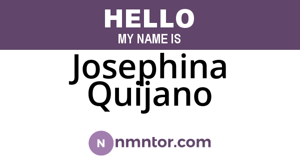 Josephina Quijano