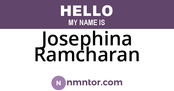 Josephina Ramcharan