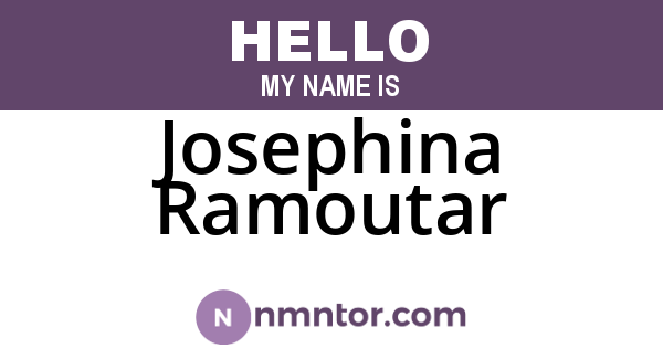 Josephina Ramoutar