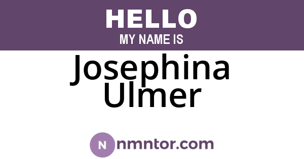 Josephina Ulmer