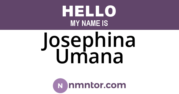 Josephina Umana