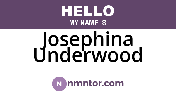 Josephina Underwood