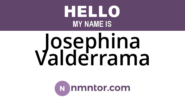 Josephina Valderrama