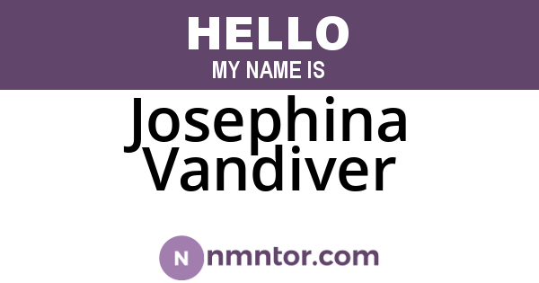 Josephina Vandiver