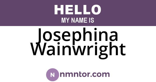 Josephina Wainwright