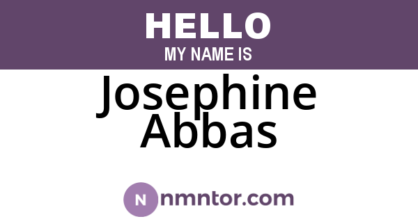 Josephine Abbas