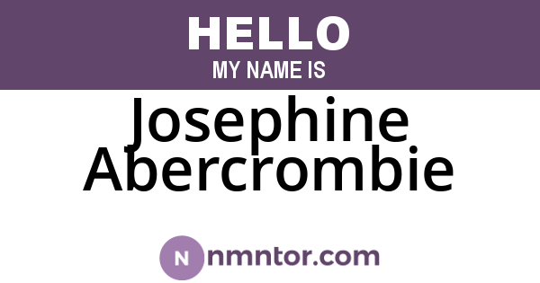 Josephine Abercrombie