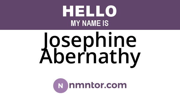Josephine Abernathy