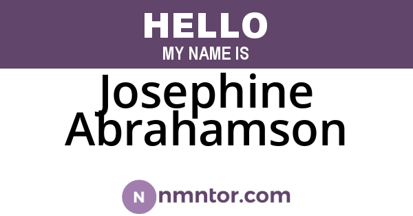 Josephine Abrahamson