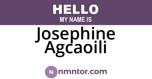 Josephine Agcaoili