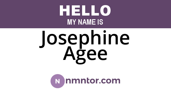 Josephine Agee
