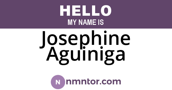 Josephine Aguiniga