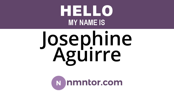 Josephine Aguirre