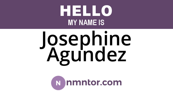 Josephine Agundez