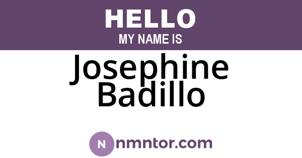 Josephine Badillo